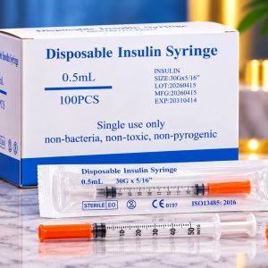 Disposable Insulin Syringe (100 pieces)